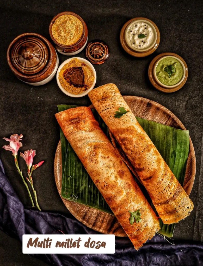 Multi millet dosa, a real meal from the program
